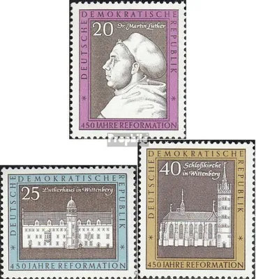 Produktbild von Briefmarken DDR 1967 Mi 1317-1319 (kompl.Ausgabe) postfrisch 450.Jahrestag des Thesenanschlags durch Luther