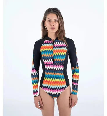 Produktbild von Hurley Advant 2 Mm Langarm-shorty Für Damen Mit Frontreißverschluss Mehrfarbig 4 Frau Mehrfarbig 4