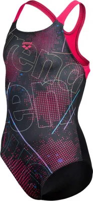 Produktbild von Arena Girl's Swimsuit Swim Pro Back 590 Black-Freak Rose 590 Black-Freak Rose 140