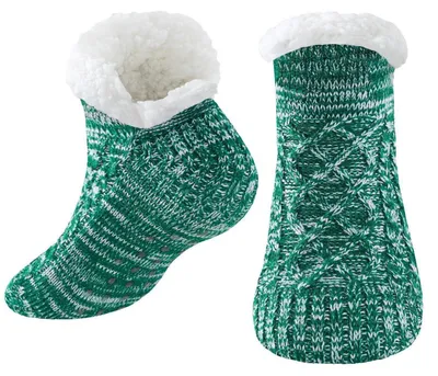 Immagine prodotto di Calzini caldi e confortevoli, da donna e da uomo, color verde, taglia 36-44, con punteggiature antiscivolo