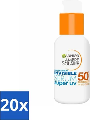 Produktbild von Garnier - Ambre Solaire - Sonnenschutzserum - Super UV - Unsichtbar - LSF 50+ - 30 ml - Vorteilspack - 20 Stücke