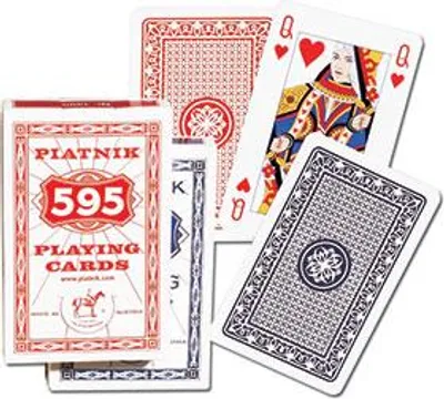 Produktbild von Piatnik Standard 595 – Plastikkarten für Bridge und Poker
