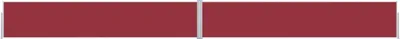 Image de Auvent latéral rétractable de patio 170x1200 cm Rouge