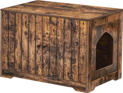 Produktbild von ACAZA Katzenklo - Katzenhaus - 80 x 50 x 55 cm - Vintage Braun