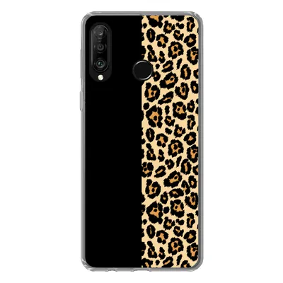 Produktbild von MuchoWow® Handyhülle Schutzhülle Hülle für Huawei P30 Lite Panther Druck - Design - Tiere Silikon Softcase Handy Hülle - Handyhülle