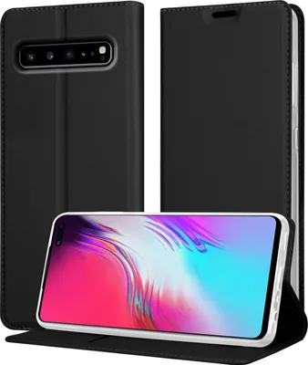Zdjęcie produktu dla Etui na telefon komórkowy Cadorabo do Samsung Galaxy S10 5G w kolorze czarnym Pokrowiec Etui Book Booklet