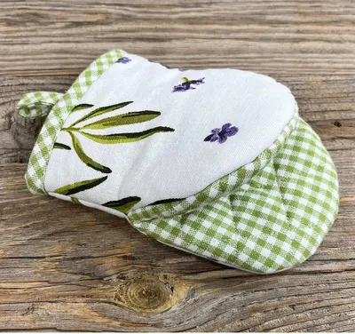 Produktbild von Backofenhandschuh LAVINA Ofenhandschuh Baumwolle Lavendel
