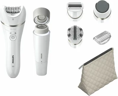 Produktbild von Philips Epilierer, Nass-/Trockenanwendung, Akkubetrieb, 32- Pinzettensystem, 2 Geschwindigkeitsstufe (BRE770/92)
