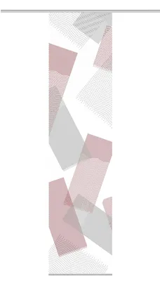 Produktbild von NAYAH Schiebegardine, halbtransparente Bambus-Optik, 260x60 cm, Graphikmotiv