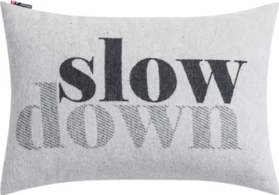 Produktbild von David Fussenegger - SILVRETTA KISSENHÜLLE SLOW DOWN - 60 x 40 CM
