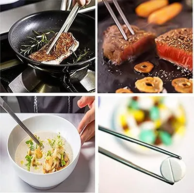 Zdjęcie produktu dla Szczypce do grillowania dla smakoszy – szczypce kuchenne dla gastronomii – 30 cm