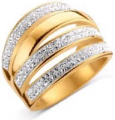 Immagine prodotto di Victoria Anello color oro con pietra bianca