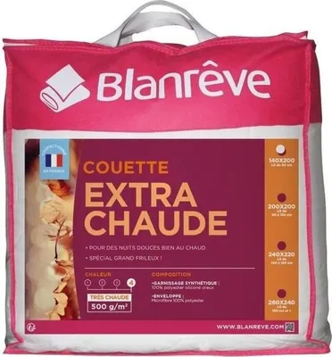 Produktbild von Mikrofaser Bettdecke extra warm, 140 x 200 cm, 500g/m², Weiß