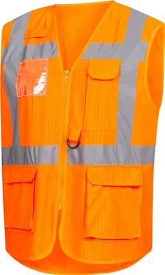 Produktbild von Nitras Warnschutz Weste | Gr. S - 4XL | orange | 50 Warnschutzwesten