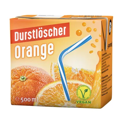 Image de Boisson désaltérante orange fruitée au jus de fruits 500ml