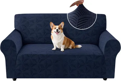 Imagen del producto de Fundas elásticas universales para sofás de 2 plazas, con reposabrazos. Fundas para sofás resistentes a los arañazos, ideales para el salón. Funda para sofá con espuma antideslizante
