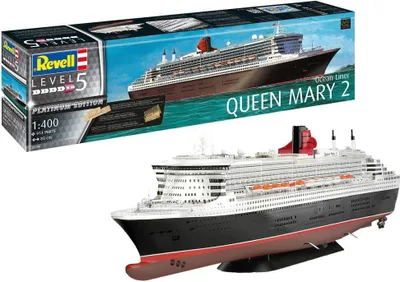 Obrázok produktu pre Revell Queen Mary 2, Model osobnej lode, Montážna sada, 1:400, Queen Mary 2, Akékoľvek pohlavie, Plast