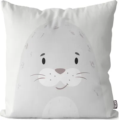 Produktbild von VOID Seehund Tierkinder Cartoon Kissenbezug Kissenhülle Sofakissen Kissen Deko Outdoor-Kissen Dekokissen