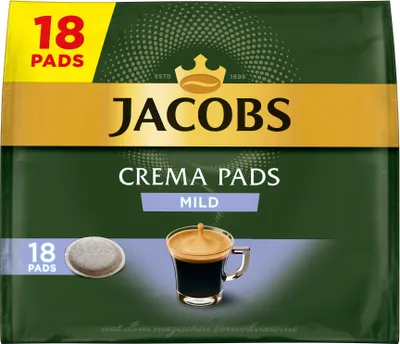 Produktbild von JACOBS Pads Crema Mild 5 x 18 Getränke - 90 Kaffeepads Senseo kompatibel