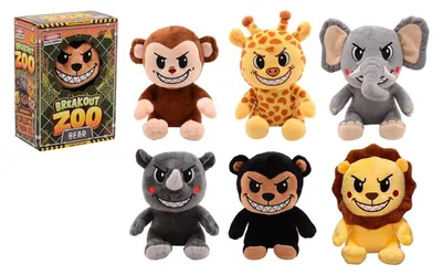 Produktbild von Johntoy Plüsch Kuscheltier XL Spielzeug in Box 6-fach sortiert Multicolor