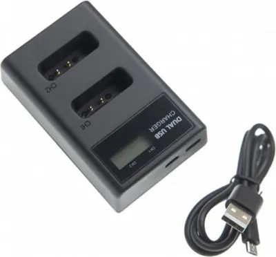 Produktbild von Dual-USB-Ladegerät kompatibel mit Canon SX620 HS