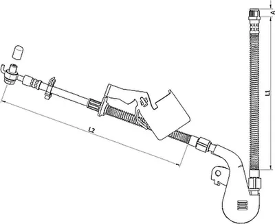 Produktbild von METZGER 4110808 Bremsschlauch Vorne Links passend für PEUGEOT 407 SW (6E) 407 (6D) 407 Coupe (6C)