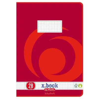 Zdjęcie produktu dla herlitz Schulheft x.book, DIN A4, Lineatur 28 / kariert