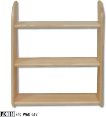 Produktbild von Wandboard Holz Kiefer massiv Vollholz Wandregal Blumenregal Hängeregal Regal