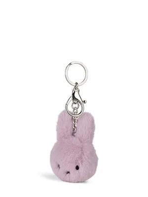 Produktbild von Miffy Teddy Schlüsselanhänger ECO Fuzzy lila 8cm
