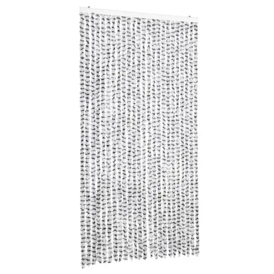 Produktbild von vidaXL Fliegenvorhang Hellgrau und Dunkelgrau 100x200 cm Chenille