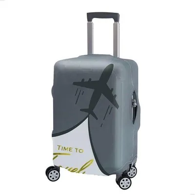 Image de Housse pour valise - résistante aux rayures - en une seule pièce - grise - taille M