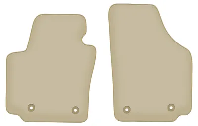 Image de Tapis de sol avant velours PREMIUM beige compatibles avec Seat Altea XL (2006-08.2008, monospace) – avec fixations – sur‑mesure