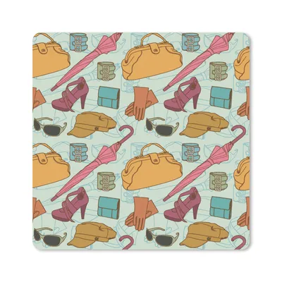 Produktbild von MuchoWow® Mauspad Mousepad Kleidung - Regenschirm - Jahreszeiten - Design 30x30 cm - Mousepads - Maus Mat - Pad - Mausunterlage - Gaming