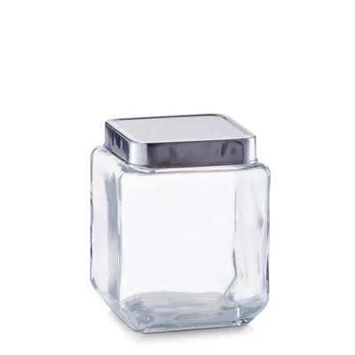 Produktbild von Zeller Vorratsglas, 1100 ml, Edelstahldeckel 11x11x14