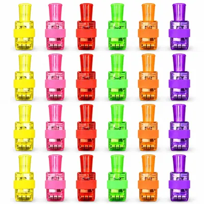 Produktbild von Halloween Fingerlichter für Kinder, LED-Projektionsringe, leuchtende Fingerringe, Party-Schmuck mit Lichteffekt, 24er Set
