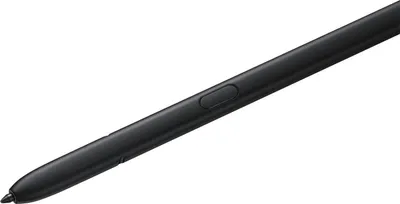 A black stylus pen is shown against a white background.