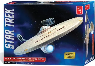 Produktbild von AMT AMT1080 Star Trek U.S.S. Enterprise Refit + Shuttle