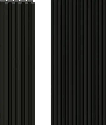 Produktbild von VOX Wandpaneel SP Linerio S-Line - Akustikpaneel - Innendekoration - Schwarz 265x12,2x1,2 cm 1 Stück