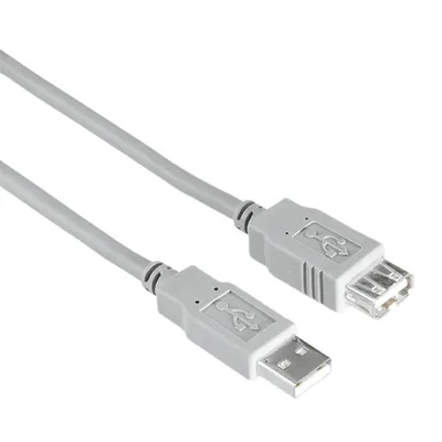 Produktbild von Hama 00200906, 3 m, USB A, USB A, USB 2.0, 0,48 Gbit/s, Grau