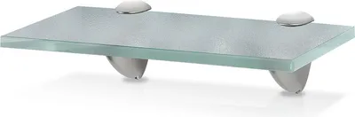 Immagine prodotto di TolleTour Mensola in vetro 20x10x0,8 cm con supporto Mensola in vetro Mensola da parete Mensola da bagno Mensola da appendere Mensola in vetro smerigliato