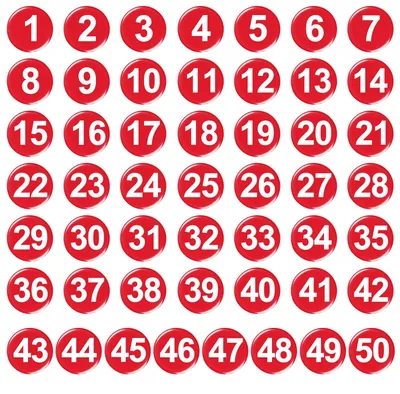 Image de 50 aimants différents pour tableaux magnétiques : aimants rouges pour tableau blanc, aimants puissants en forme de chiffres, aimants ronds colorés, aimants décoratifs pour réfrigérateur, pour casiers, photos, tableaux et réfrigérateurs.