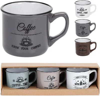 Obrázek produktu pro Koopman Espresso set 3 pohárky 100ml