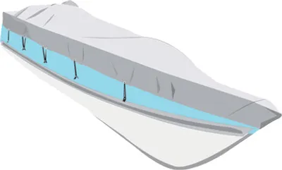 Image de Allpa Bâche de protection taille Xxl, bleu marine, longueur du bateau 630-710cm, largeur du bateau 380cm