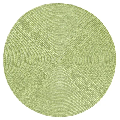 Produktbild von Platzset Polypro Pistazie rund ca. 35 cm Ø  abwaschbar Tischset Platzdeckchen