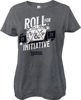Produktbild von Roll For Initiative Girly Tee - Medium - DarkHeather