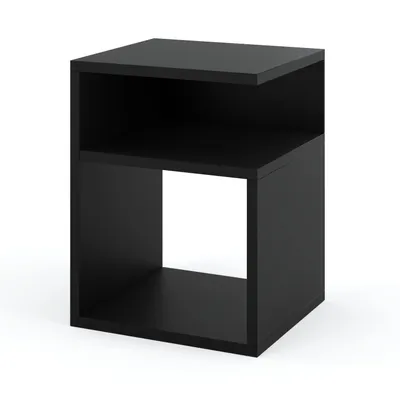 Zdjęcie produktu dla STIV Möbel | Szafka Nocna BEST 30x32x41 cm Czarny Mat | Otwarta | Lewa lub Prawa | Tylko Stojąca