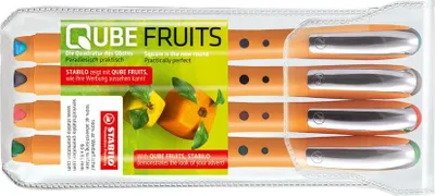 Image de Roller STABILO - worker+ - fin - pack de 4 - vert, rouge, bleu, noir