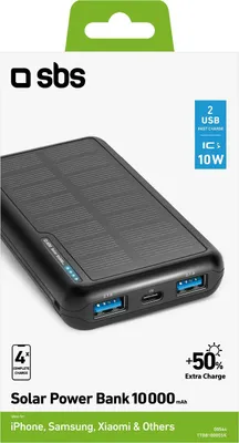 Immagine prodotto di SBS TTBB10000SK Power Bank batteria portatile 10000 mAh Nero