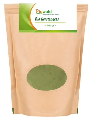 Produktbild von Piowald  Gerstengras - 500g Pulver