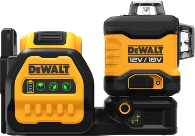 Zdjęcie produktu dla DeWALT DCE089D1G18-QW Zielony akumulatorowy laser wieloliniowy, laser krzyżowy wraz z TSTAK 12 i 18V, klasa lasera 2